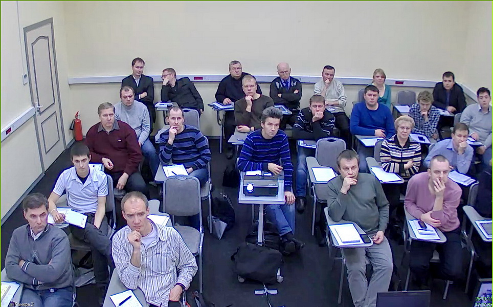 Слушатели семинара по системам видеонаблюдения videomax и программному обеспечению ITV